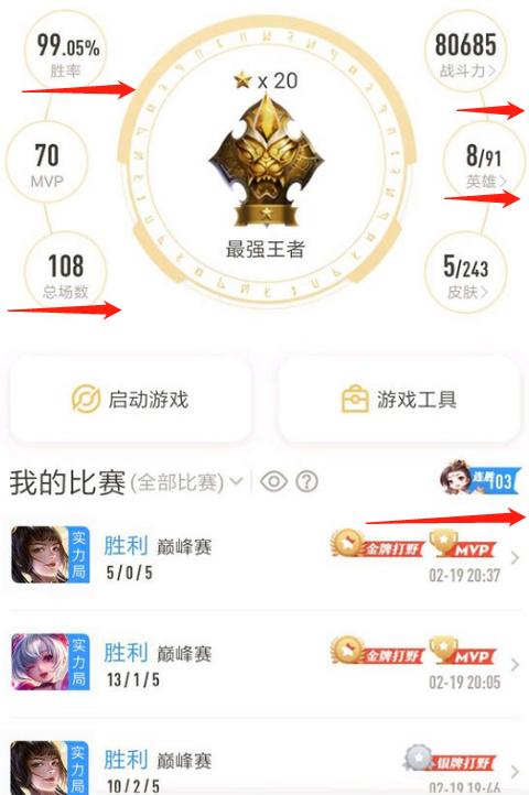王者荣耀查战绩黑科技离线版游戏截图