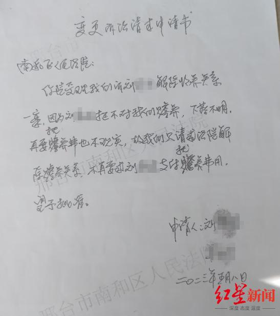 变更诉讼请求申请书格式范文