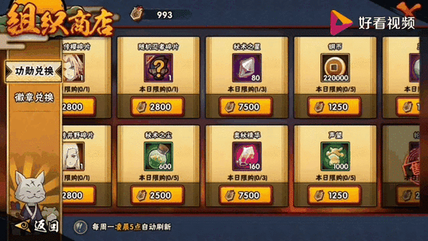 火影之血脉商店