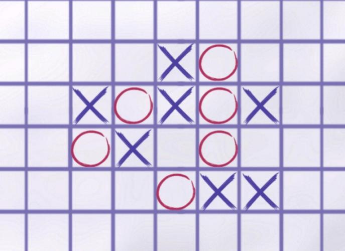 井字棋游戏规则蓝色旧版无广告游戏截图