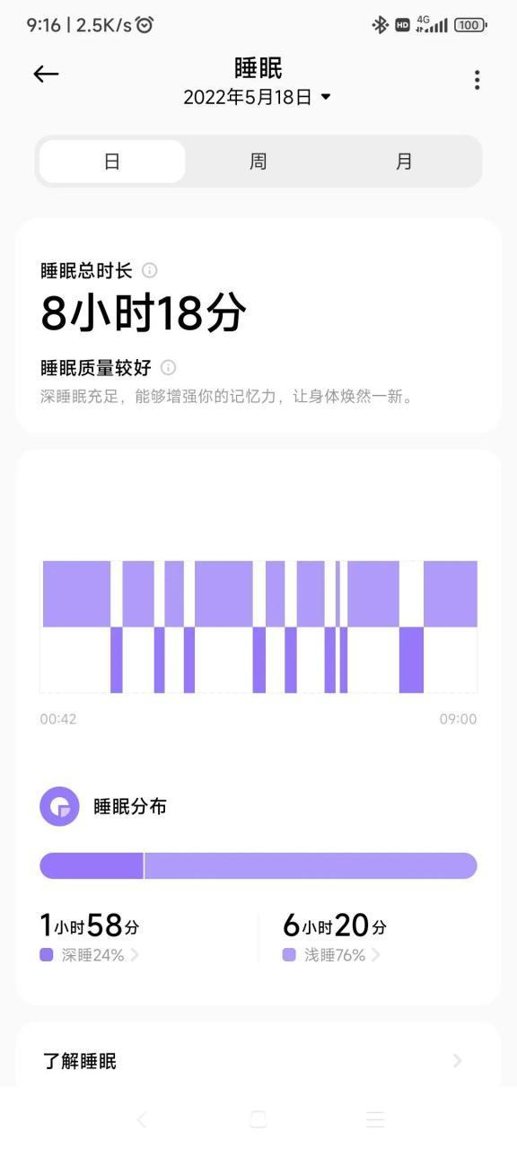 小米手表睡眠监测没有数据