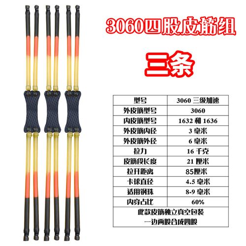 3060圆皮筋四根威力大吗