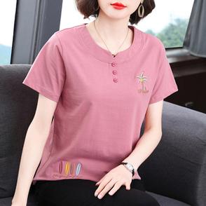 中老年女短袖什么材质最舒服