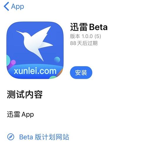 迅雷ios beta 内测版缩略图