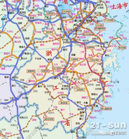 浙江省交通地图全图高清版