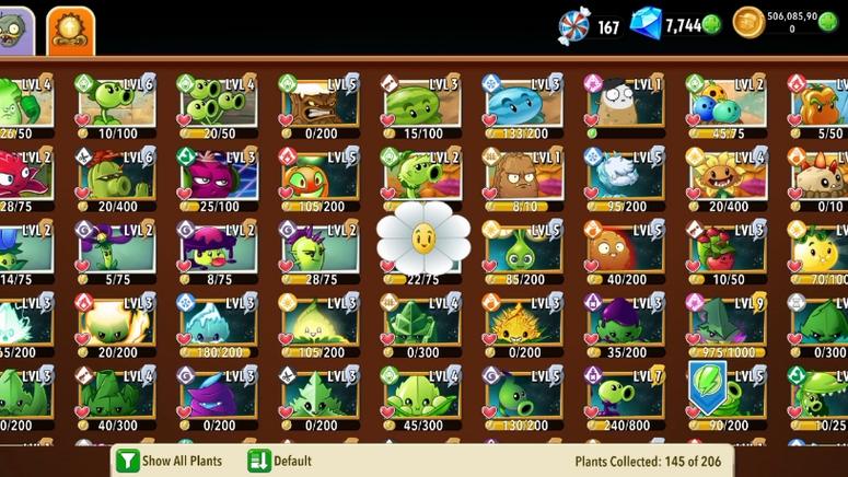 植物大战僵尸2国际版植物解锁页面无弹窗游戏截图