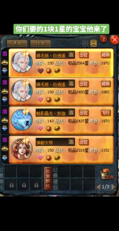 魔域口袋版神等级怎么升正版官方游戏截图