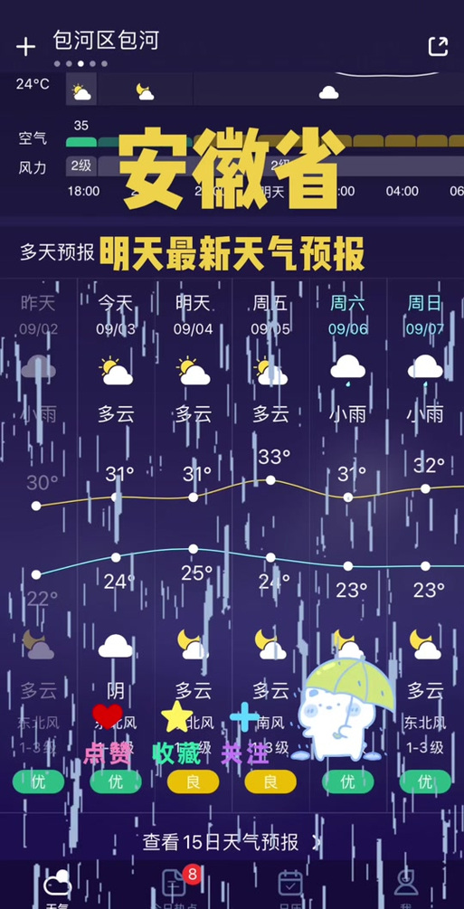 防城港今明后三天天气