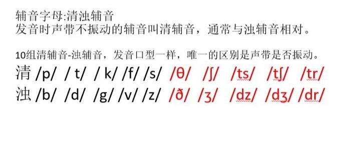 英语中清辅音浊化的四个条件