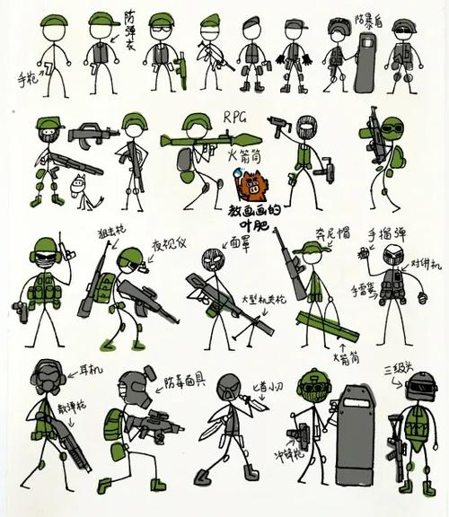 火柴人1000种枪的画
