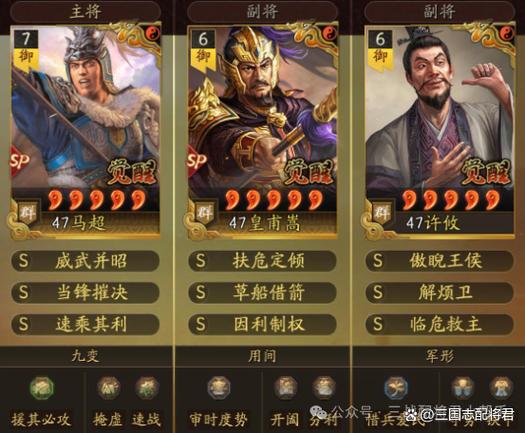 萌骑无双最强阵容搭配
