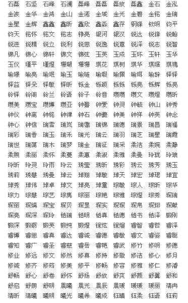 男孩五行缺金的最佳名字