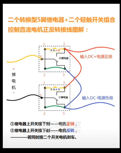 旋转开关接线图
