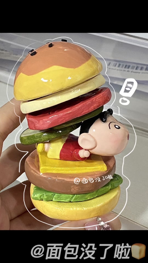 超轻粘土做汉堡