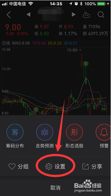 同花顺怎么加均线
