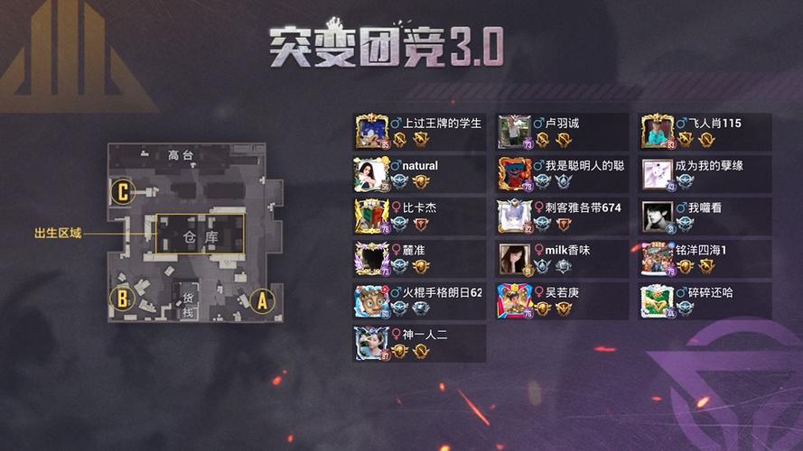 和平精英团竞刷等级