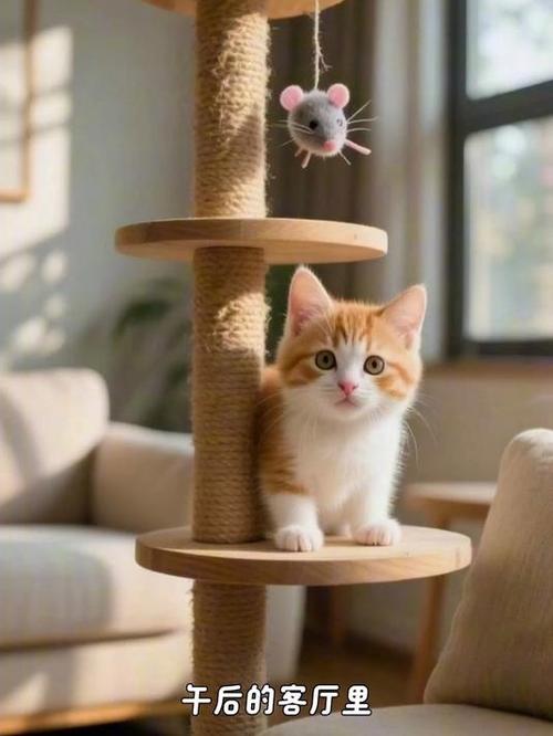 求一只猫爬另外一只猫身上动