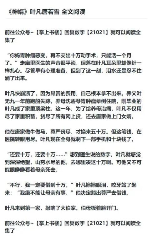 叶凡苏若雪的免费阅读缩略图