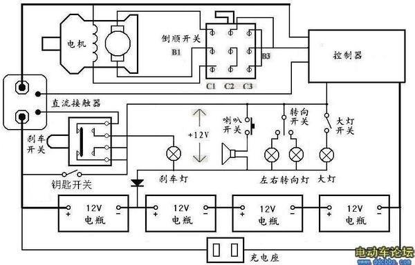 三轮车电路图明细