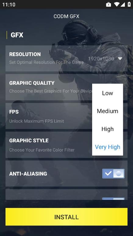 使命召唤GFX画质助手v1.0.0完整版游戏截图