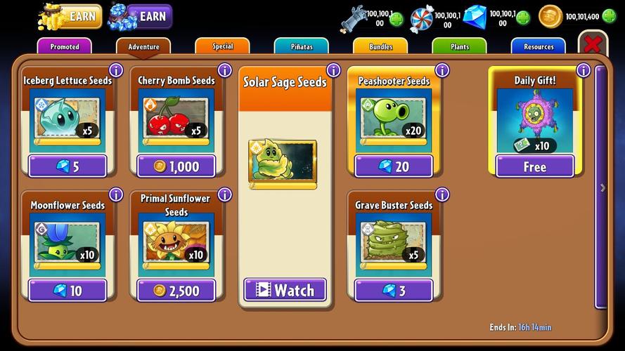 植物大战僵尸2全5阶植物内购版缩略图