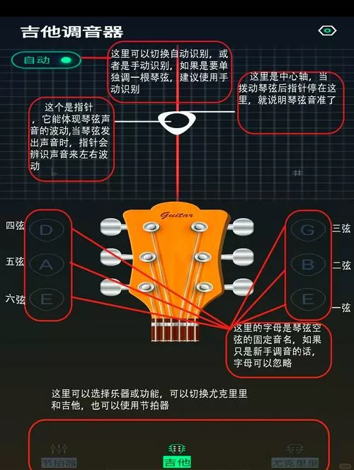 怎么使用调音器调音